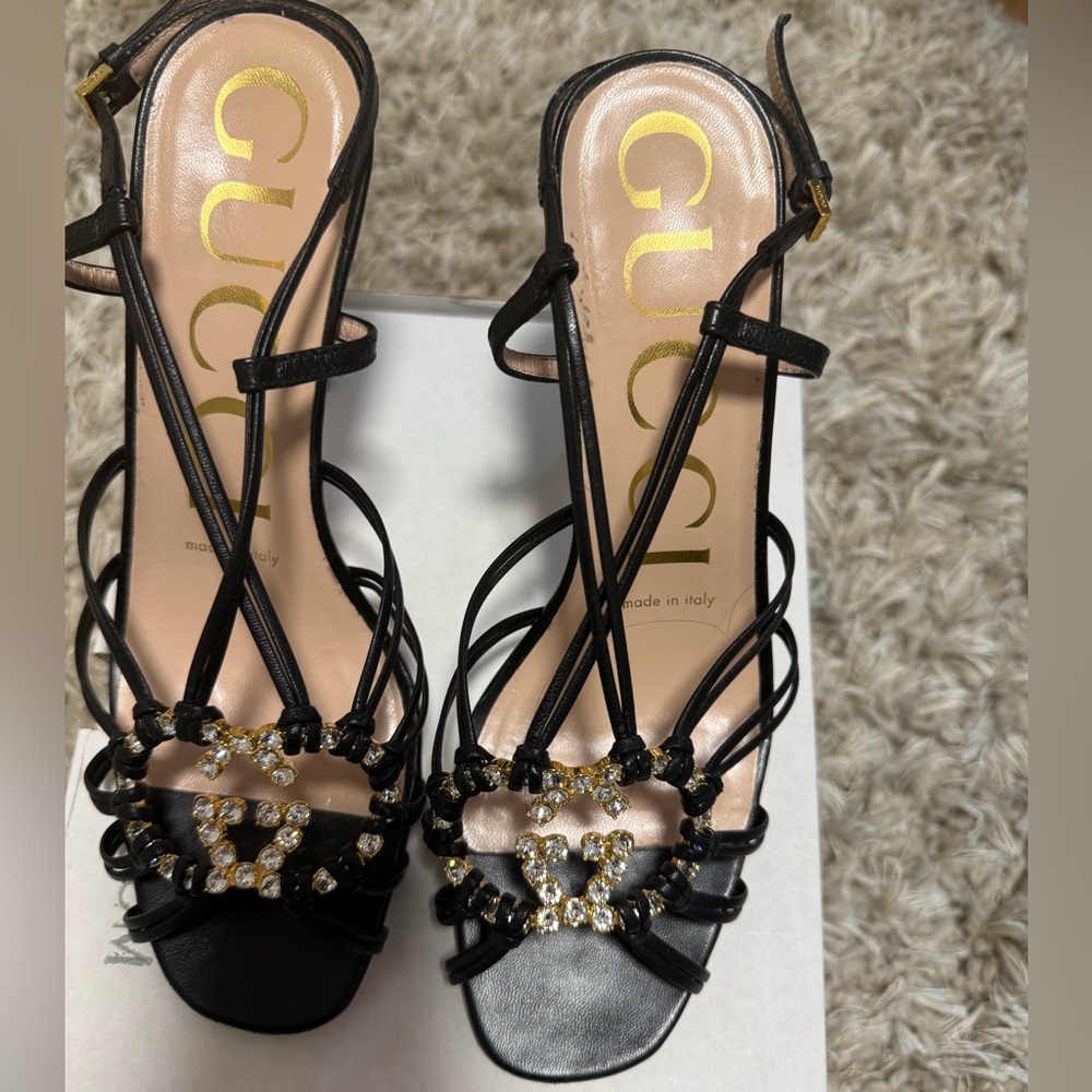 Gucci Embellished Black Women's Sandals
New worn once